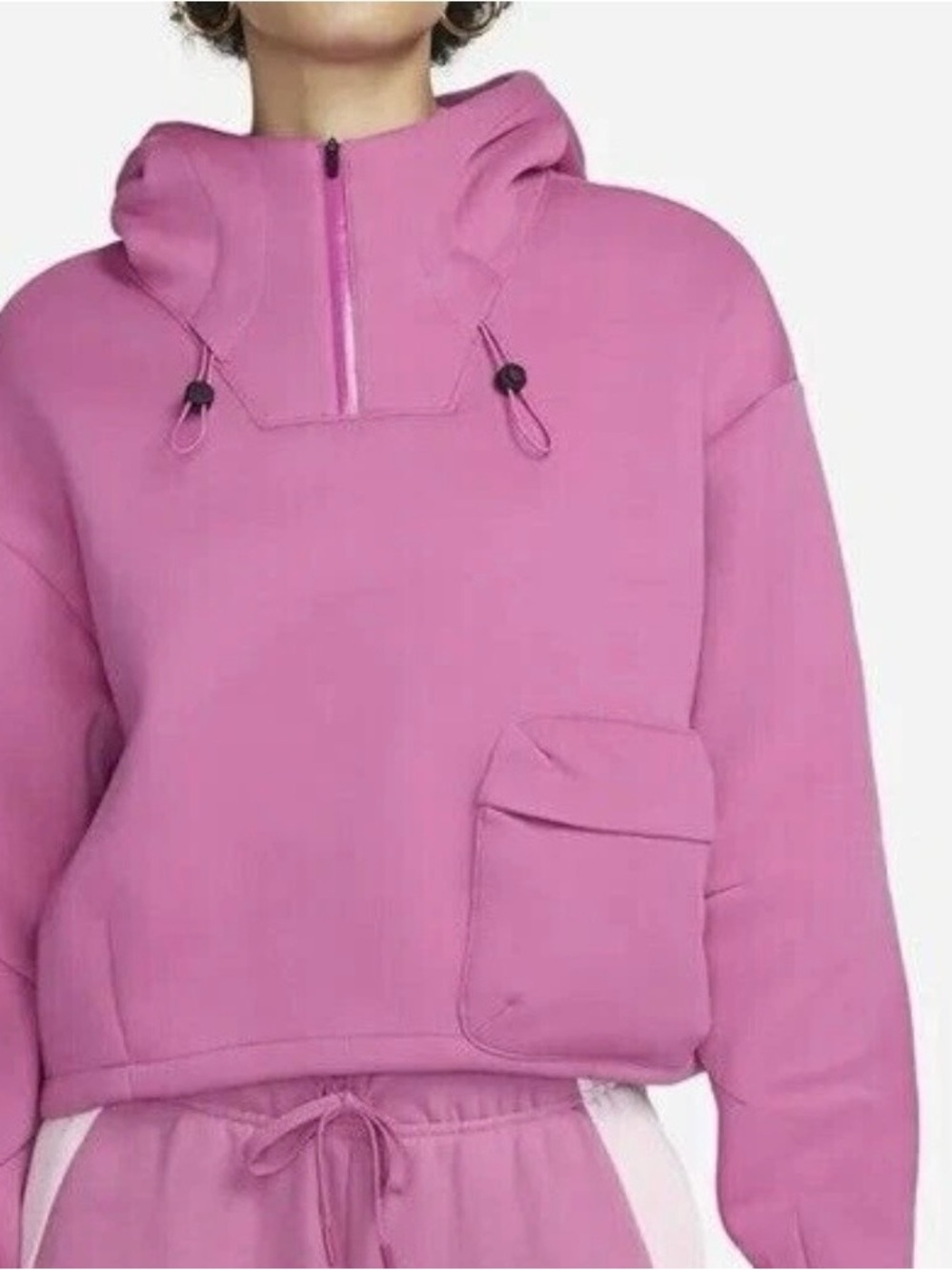 Nike Sportswear Tech +‎ Pack Therma~Fit ADV Women’s Pink Pullover Hoodie Sz M